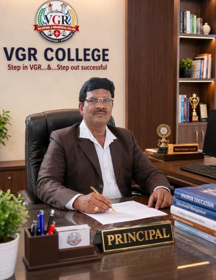 Radha Krishna director of vgr vocational & paramedical college